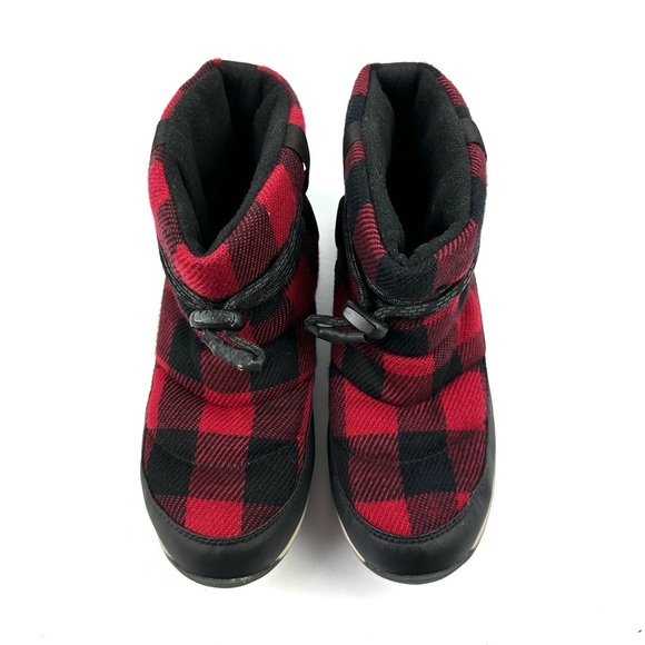 Sorel Whitney Short Ankle Boot 9 Red Dahlia Quilted Bootie Womens - Picture 3 of 10